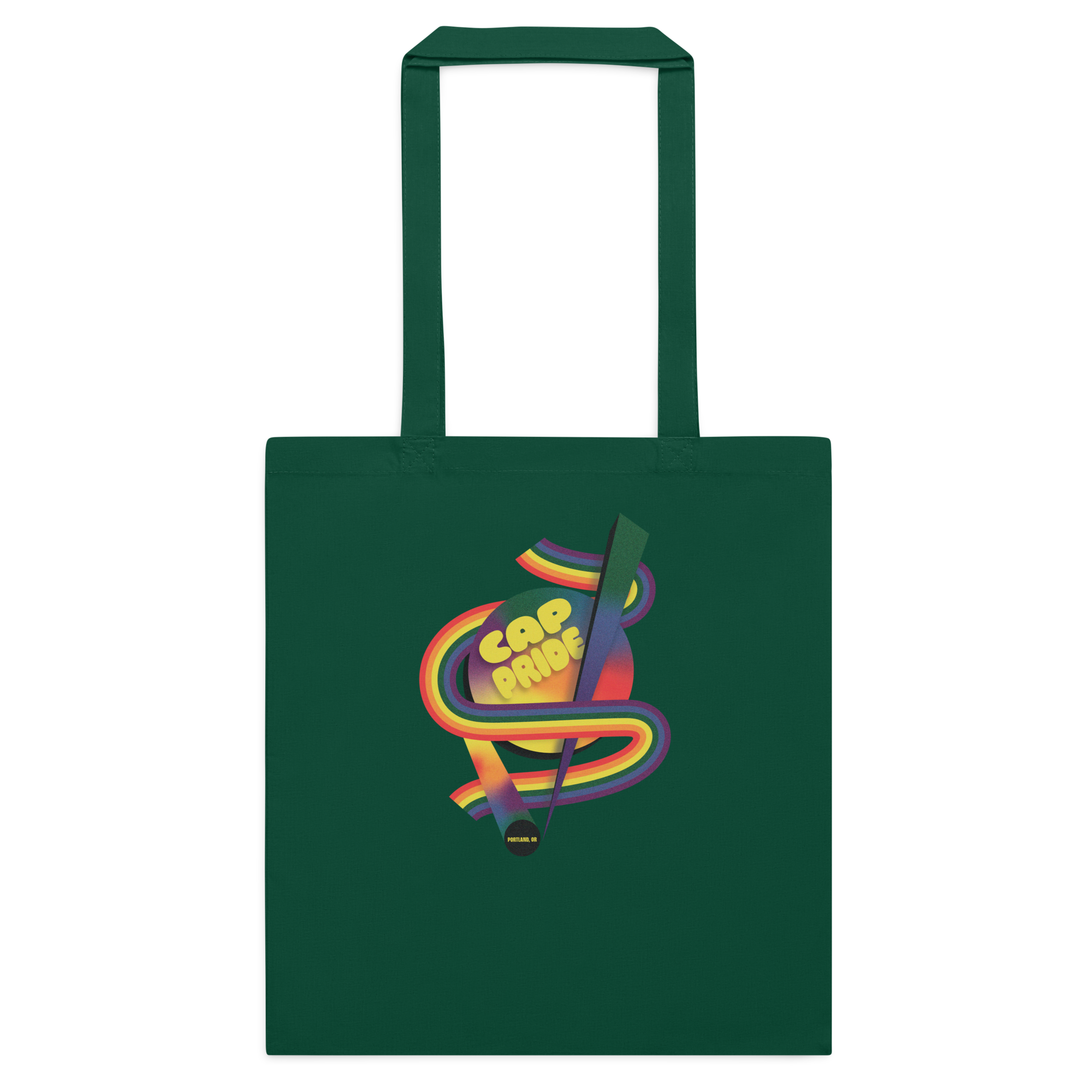 CAP Pride Retro Rainbow Cotton Tote Bag