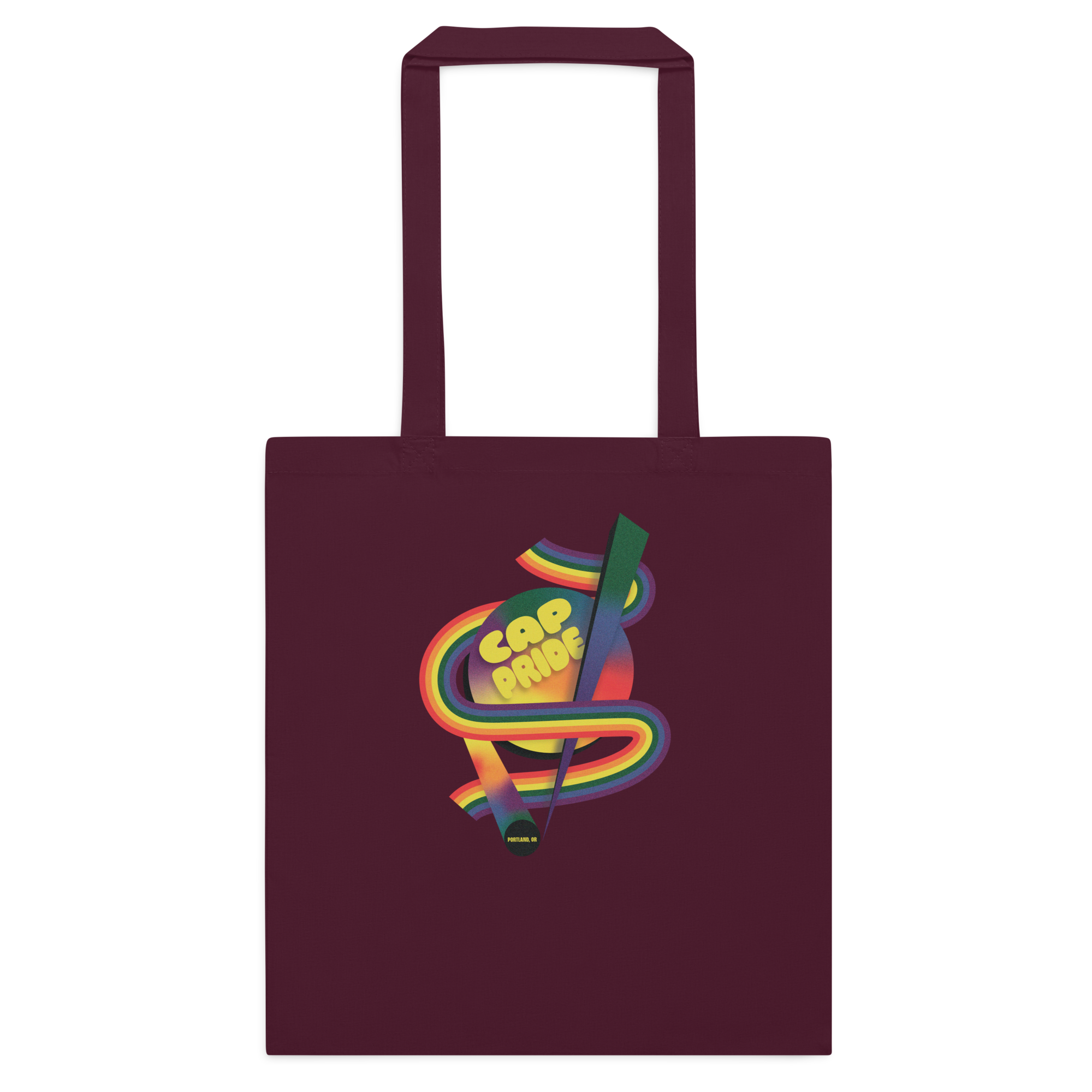 CAP Pride Retro Rainbow Cotton Tote Bag