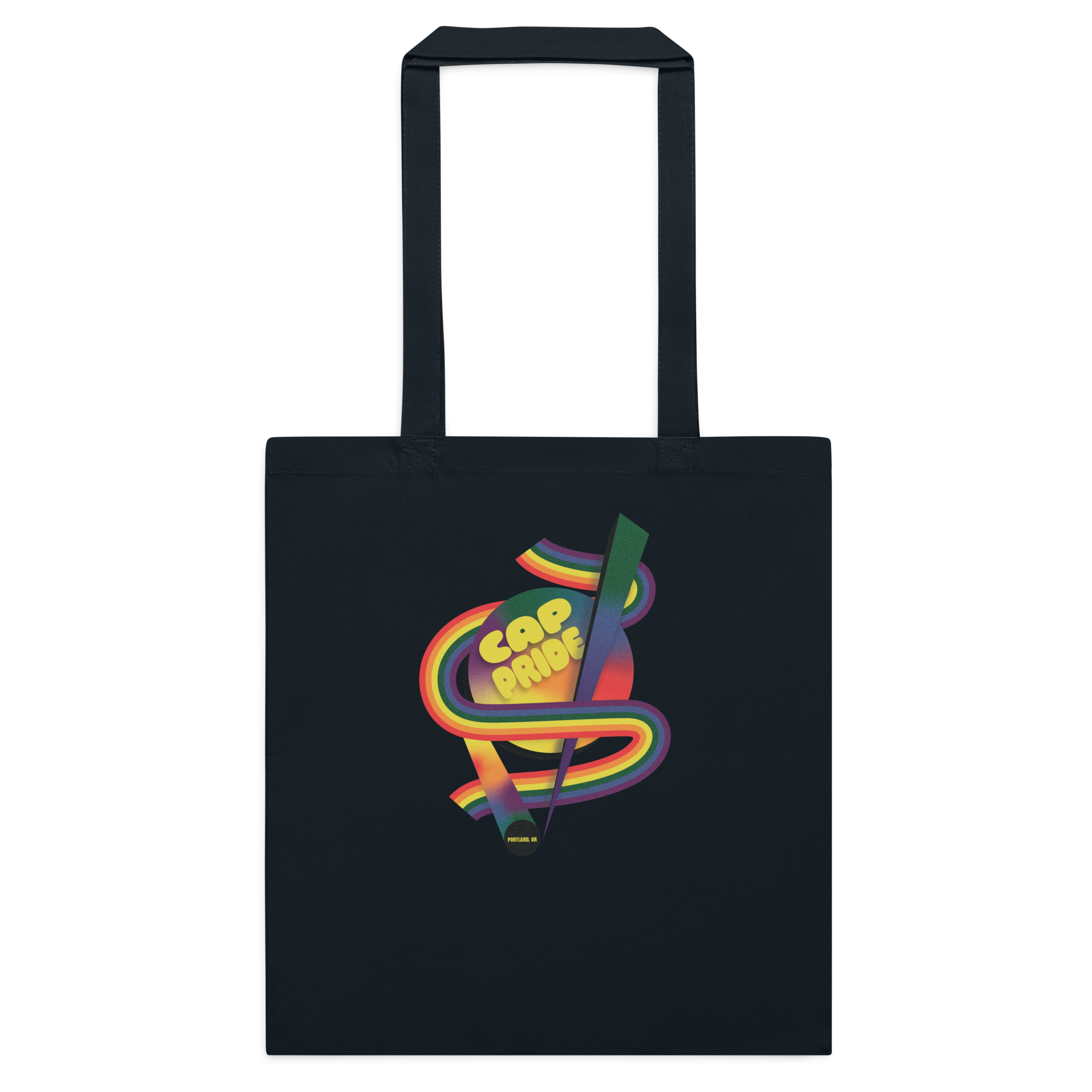CAP Pride Retro Rainbow Cotton Tote Bag