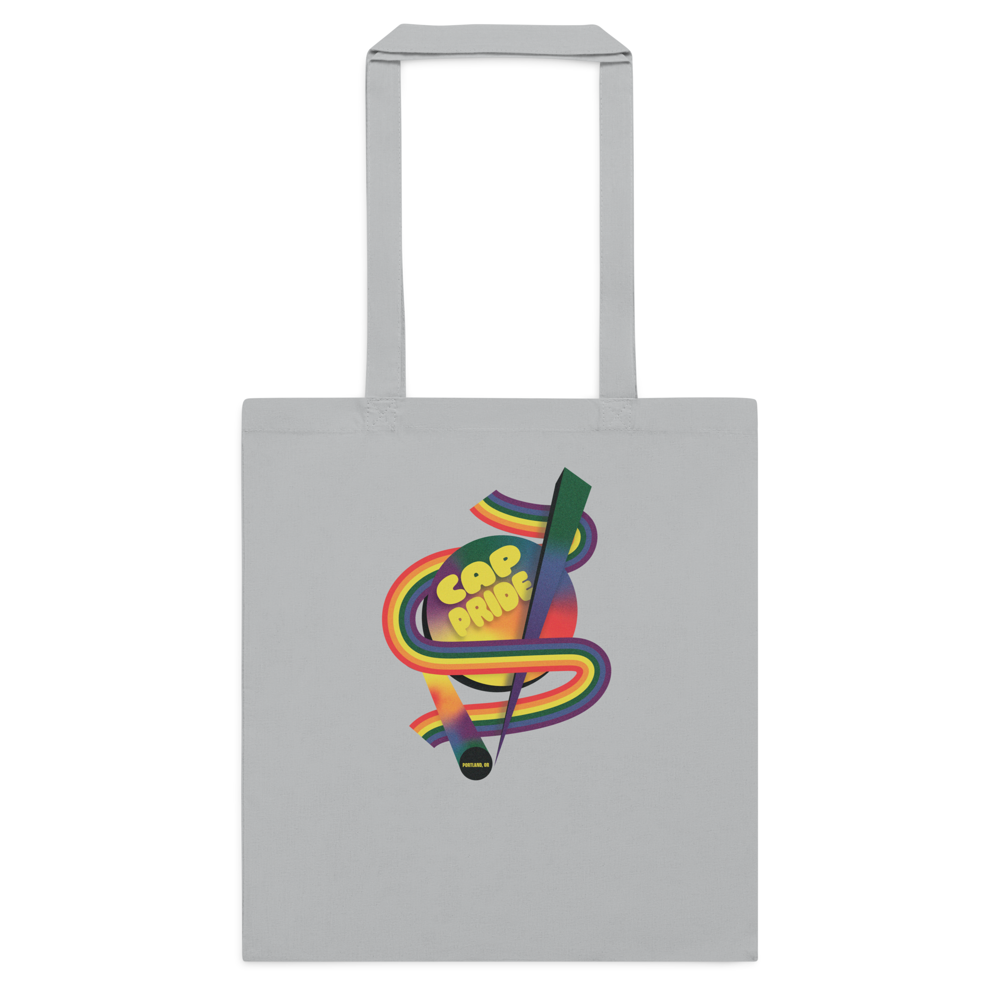 CAP Pride Retro Rainbow Cotton Tote Bag
