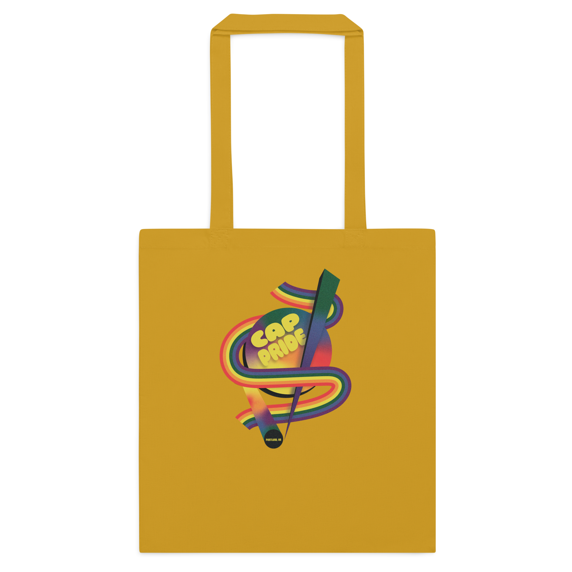 CAP Pride Retro Rainbow Cotton Tote Bag