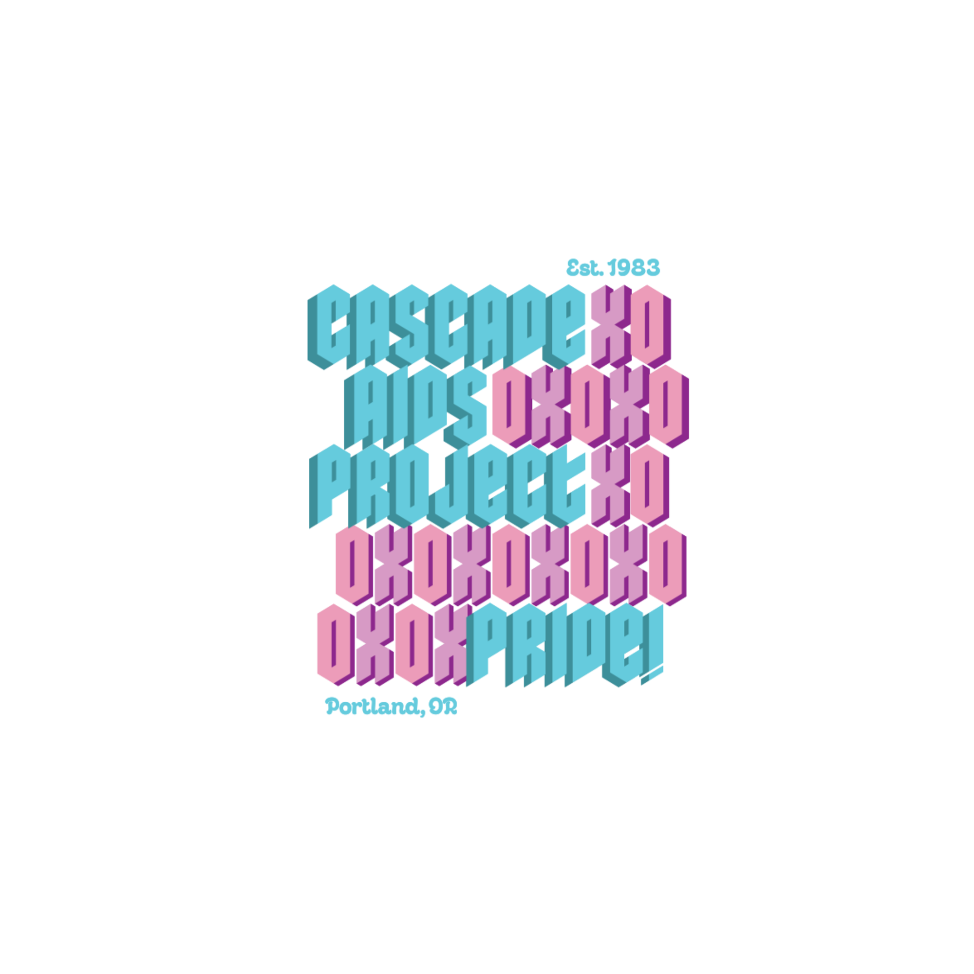 OXOXO Pride Kiss-Cut Vinyl Decal