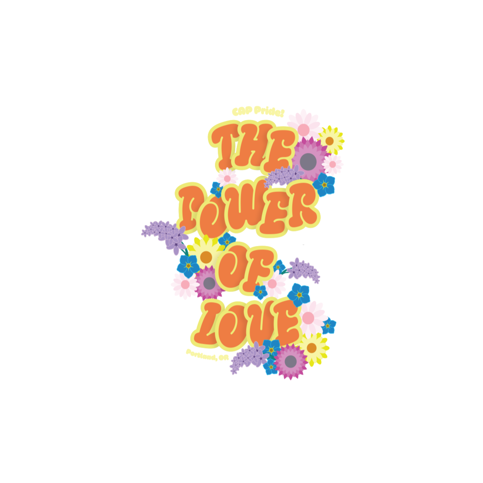 The Power of Love Kiss-Cut Vinyl Decal