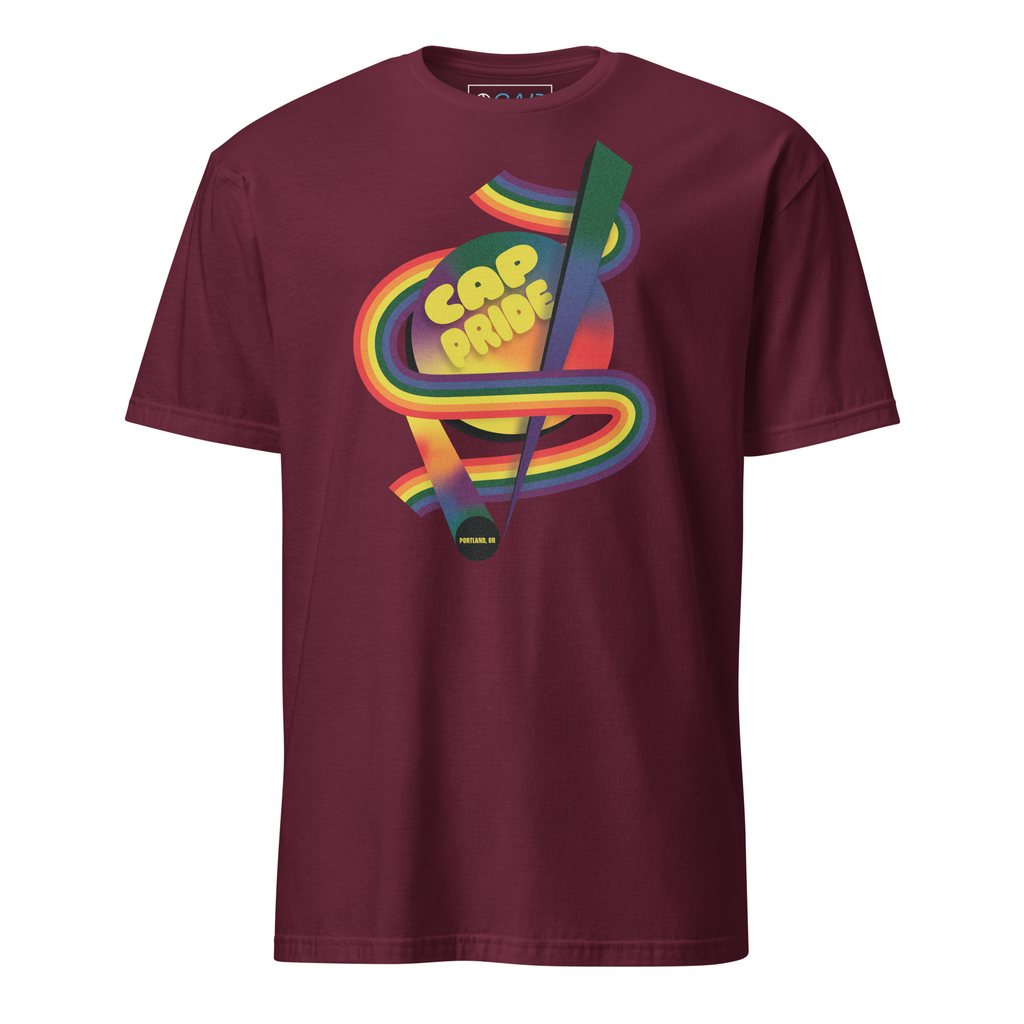 CAP Pride Retro Rainbow Unisex Softstyle T-Shirt