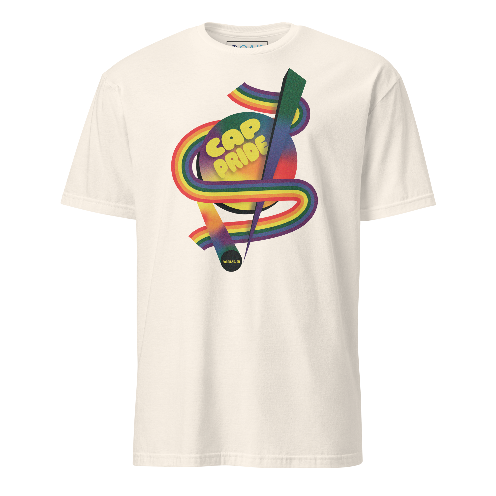 CAP Pride Retro Rainbow Unisex Softstyle T-Shirt